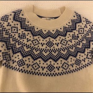 Boden Heather Fair Isle Sweater, blue, M